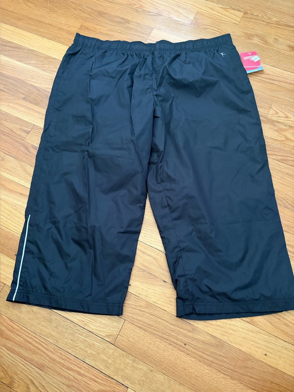 Danskin Now Black Women's Athletic Shorts with Reflective Trim
